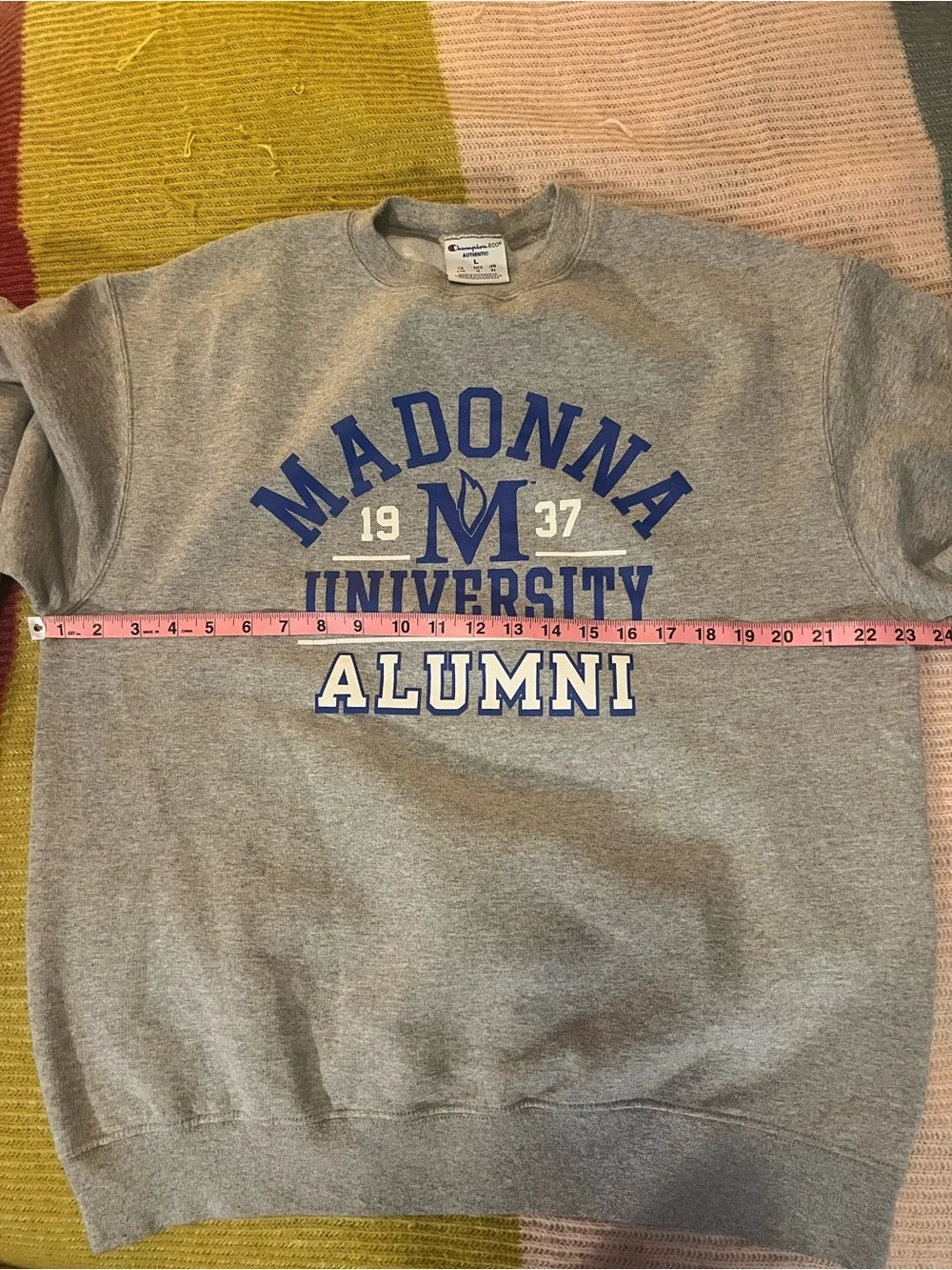 🎓 Madonna University Champion Sweatshirt 💙 Size L